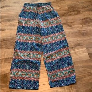 Bohemian style drawstring pants